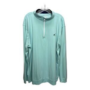 Proud 90 1/4 Zip Shirt 2XL Light Blue Long Sleeve Golf Stretch Pullover Mens